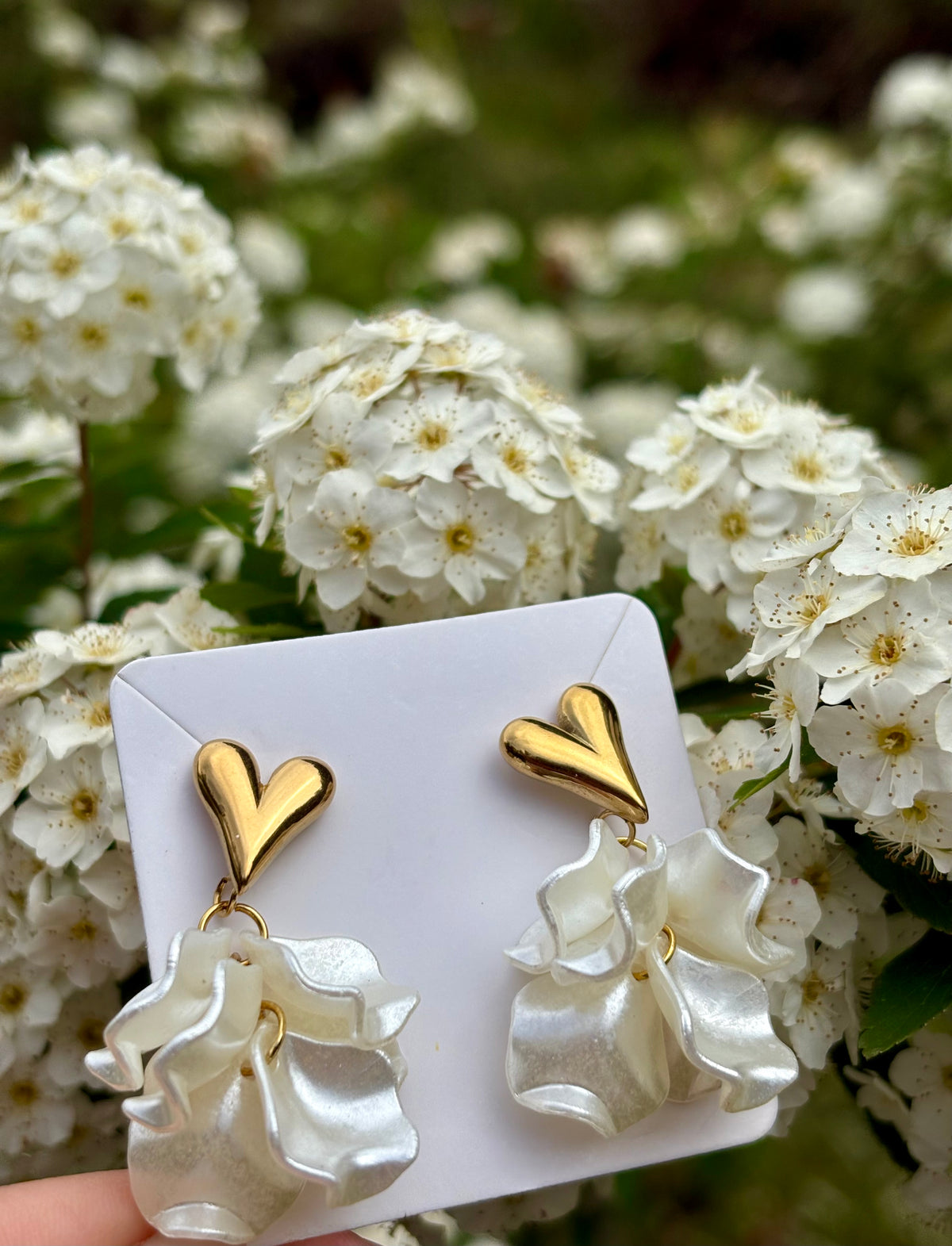 Boucles d'oreilles Pétales