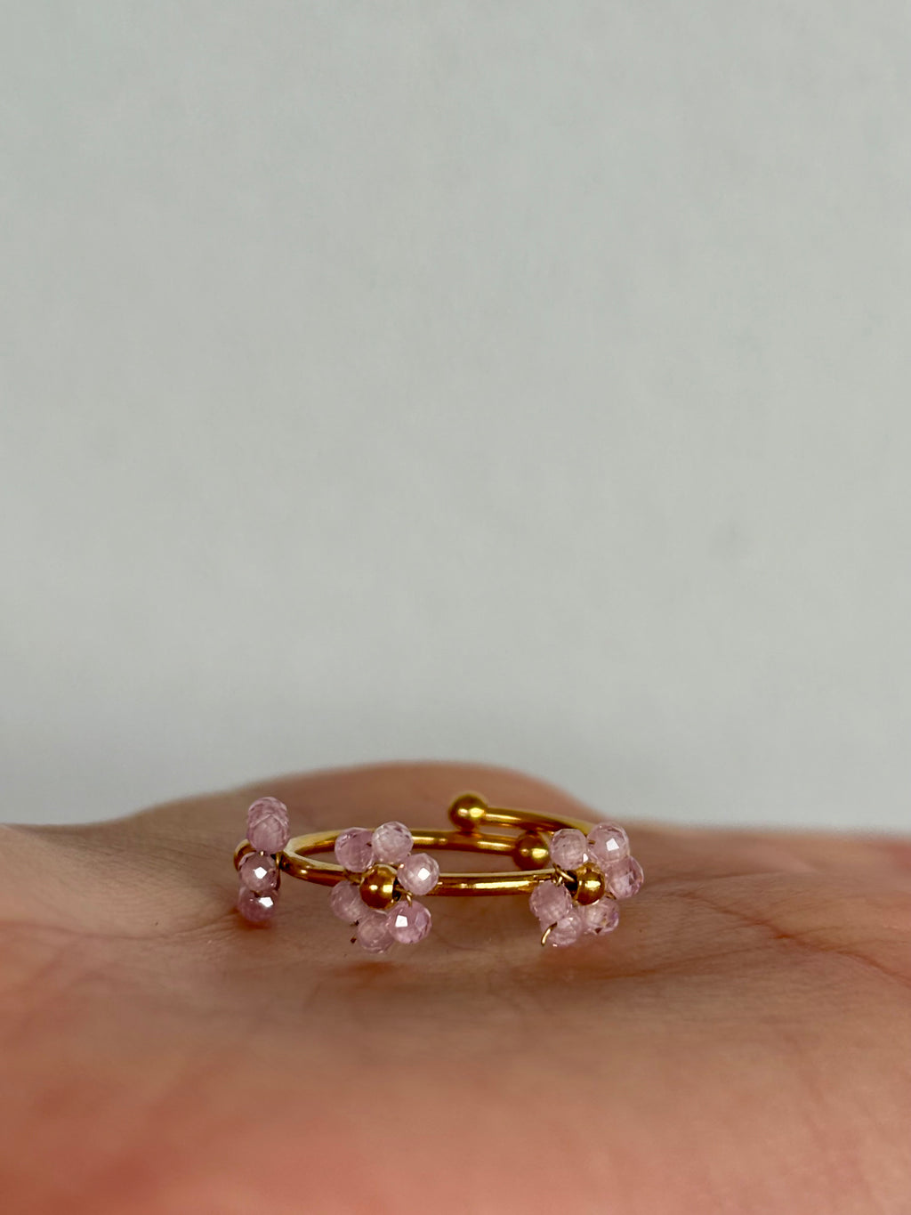 Bague Élodie rose