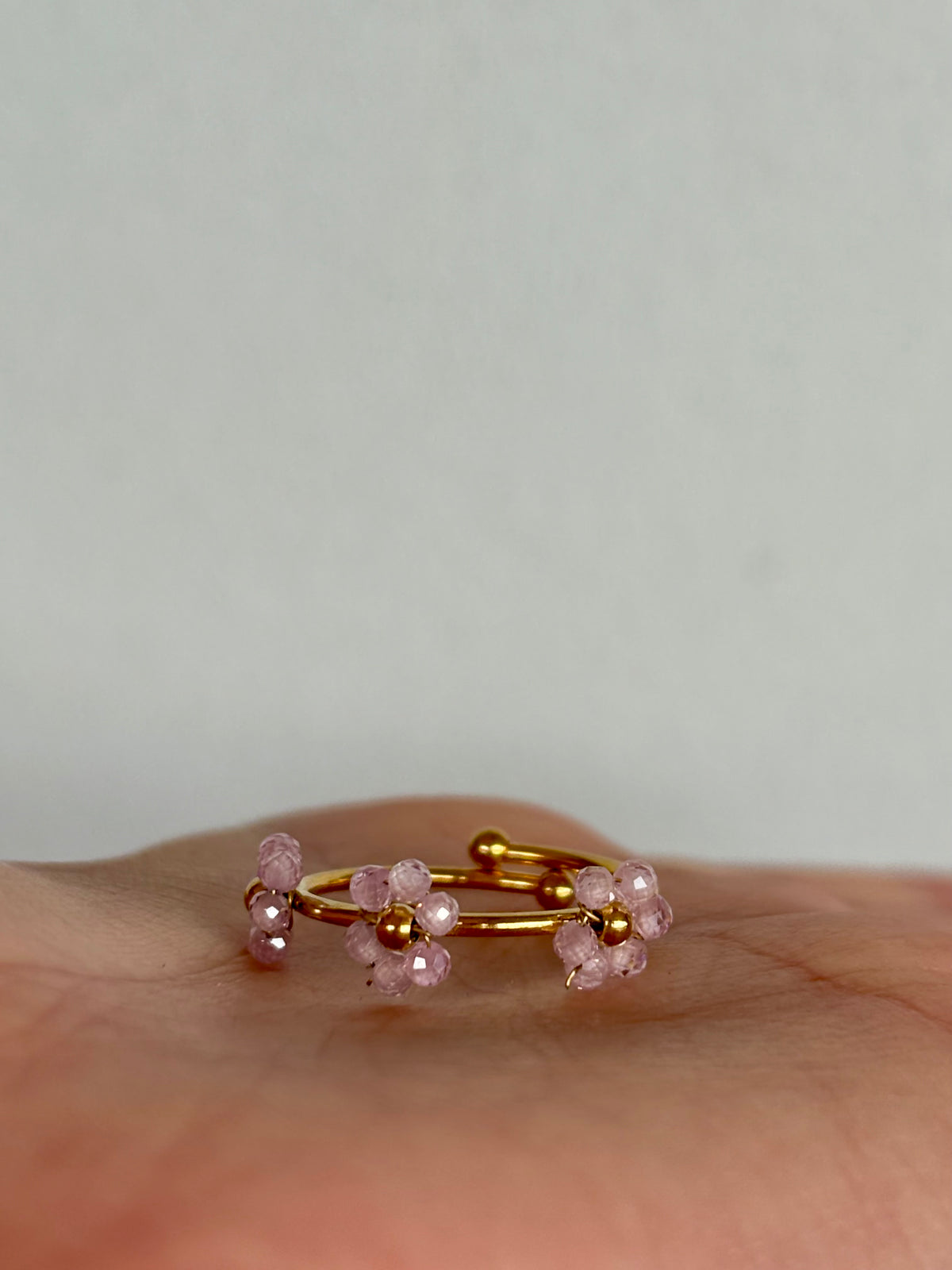 Bague Élodie rose